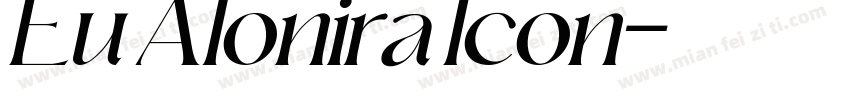 Eu Alonira Icon字体转换